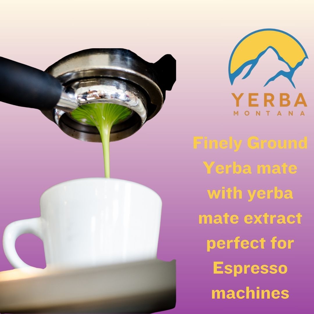 Yerba Mate for Espresso Machine. Mate Latte.